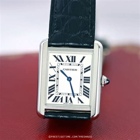 cartier tank quarz|pre owned cartier tank watches.